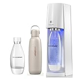 [公式] ソーダストリーム E-TERRA (E-テラ) スターターキット ホワイト ステンレスボトル付き