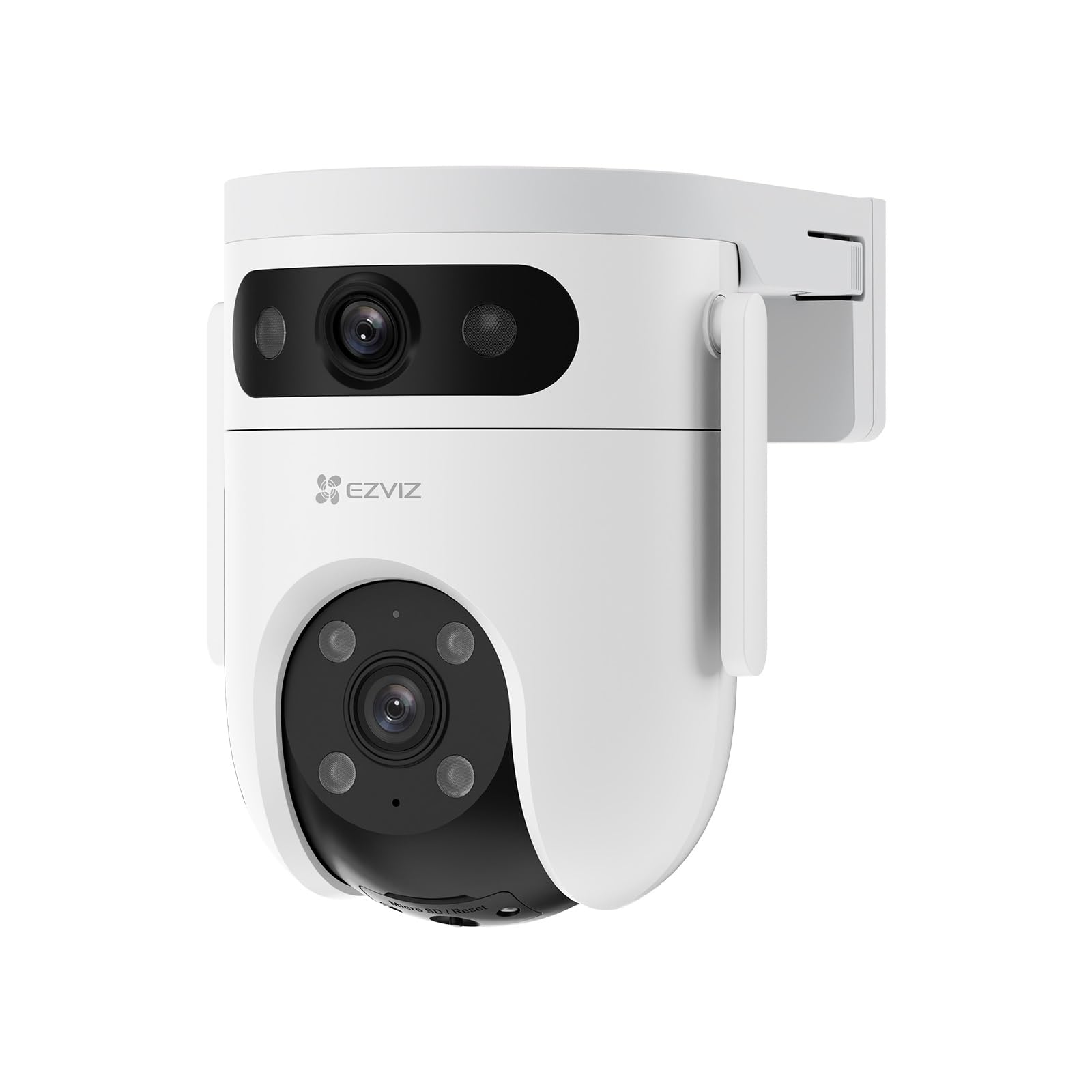 EZVIZ 5MP+5MP Überwachungskamera Aussen WLAN mit Dual-Lens, 2,4 & 5GHz WLAN, 360° Pan & Tilt Überwachung Outdoor, KI-Erkennung, Auto-Tracking, Farbnachtsicht, Wetterfest, 2-Wege-Audio, H9c Dual 3K