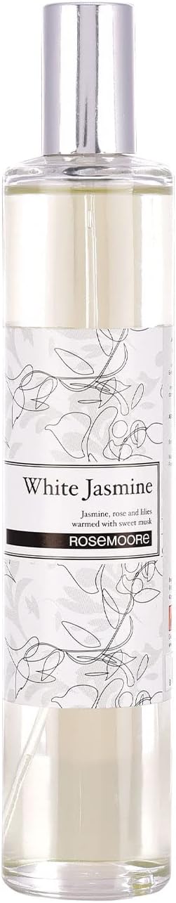 Rosemoore White Jasmine, 100 ml Scented Room Spray | Home Scent White Jasmine | Room Spray | Room Freshener Perfect For Your Rooms, Closets, Bathroom And Cloakrooms