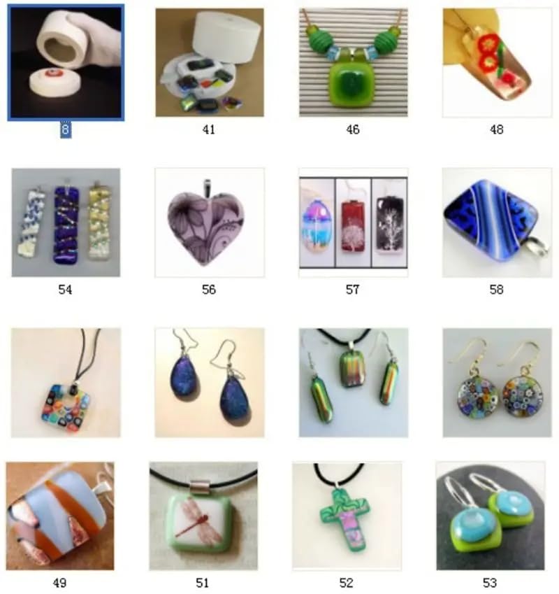 MUCOFEI 125g Frit Millefiori Glass for Fusing Glass, Millefiori Glass Mosaic Tiles for DIY Crafts, No-Hole Millefiori Glass Beads for Christmas Ornaments, Mosaic Jewelry Decor - Image 4