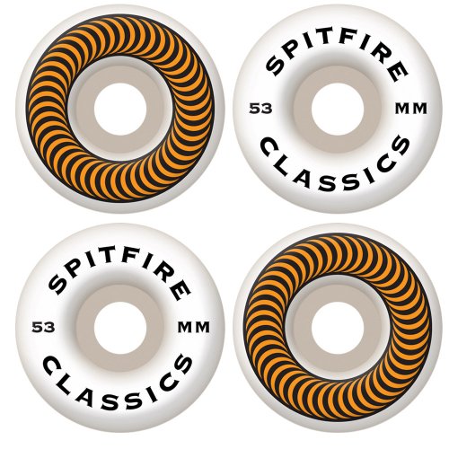 Spitfire Classic Series 53Mm High Performance Skateboard Wheel (Set Of 4) #TOP5