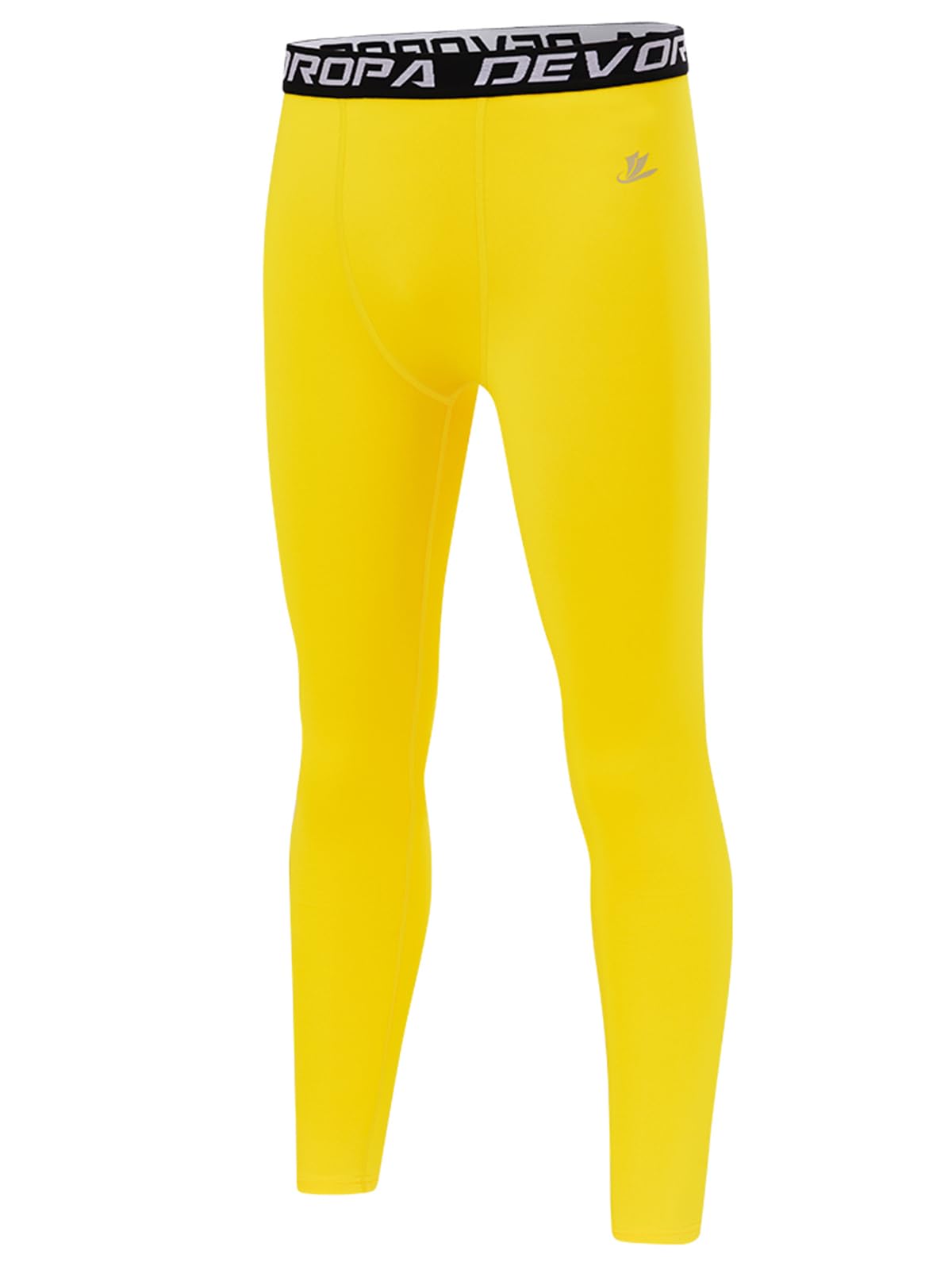 DEVOROPA Boys Leggings Youth Compression Pants Sports Tights Basketball Football Baseball Soccer Baselayer Slim/Regular/Husky