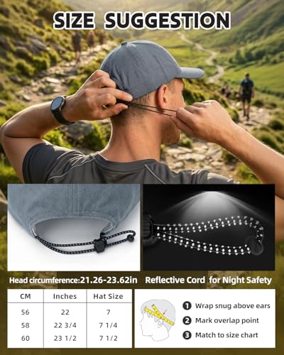 Image of Lightweight Golf Hat for Women Men, UPF 80+ Sun Protection Cap, Breathable Quick-Dry Baseball Cap for Running Sport