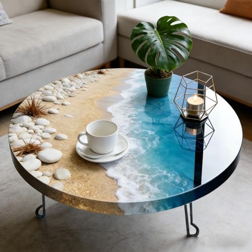 Extra Large Round Resin Table Molds 19.68 inch Epoxy Resin Table Silicone Mold for Art Home Decor DIY Artwork Floral Preservation Bouquet Mold & Charcuterie Board Tables Coffee Table