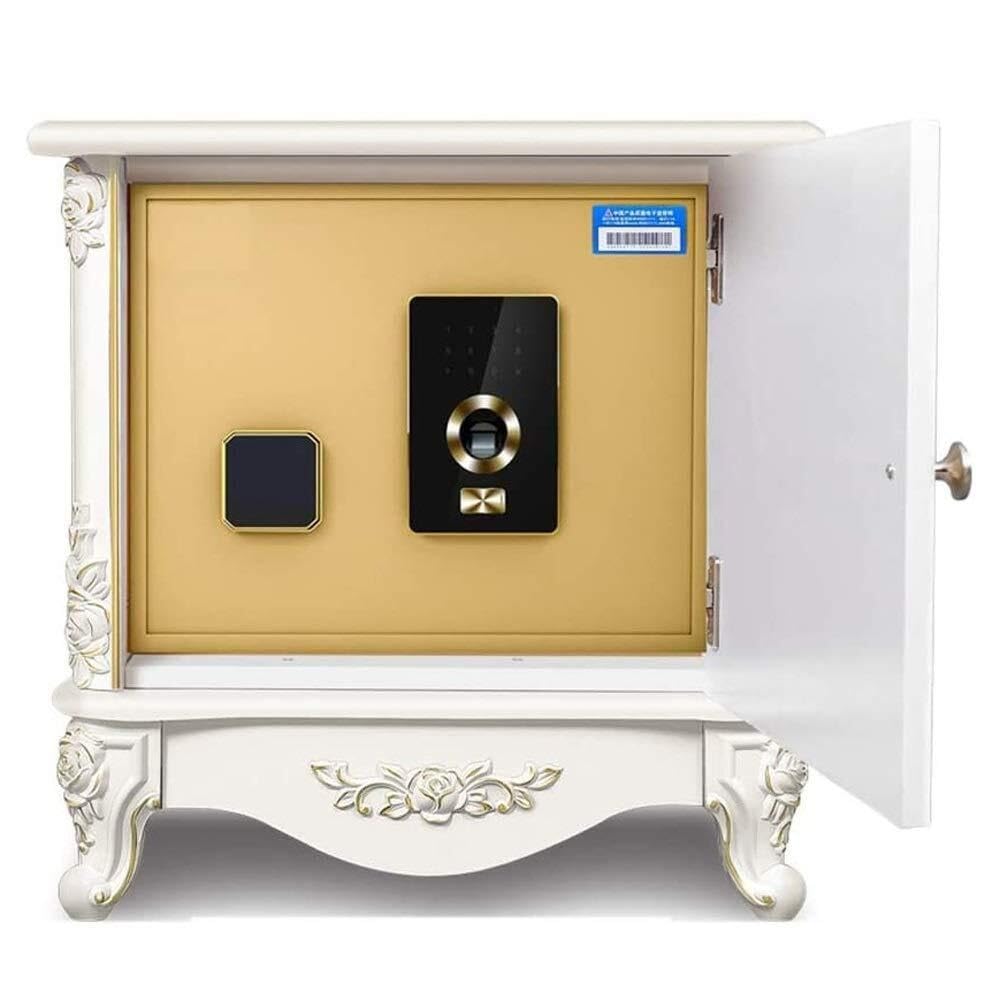 Fireproof Waterproof Fingerprint Safe Box Smart Electronic Lock Metal Cabinet for Home Office Bedroom Gun Cash Storage -