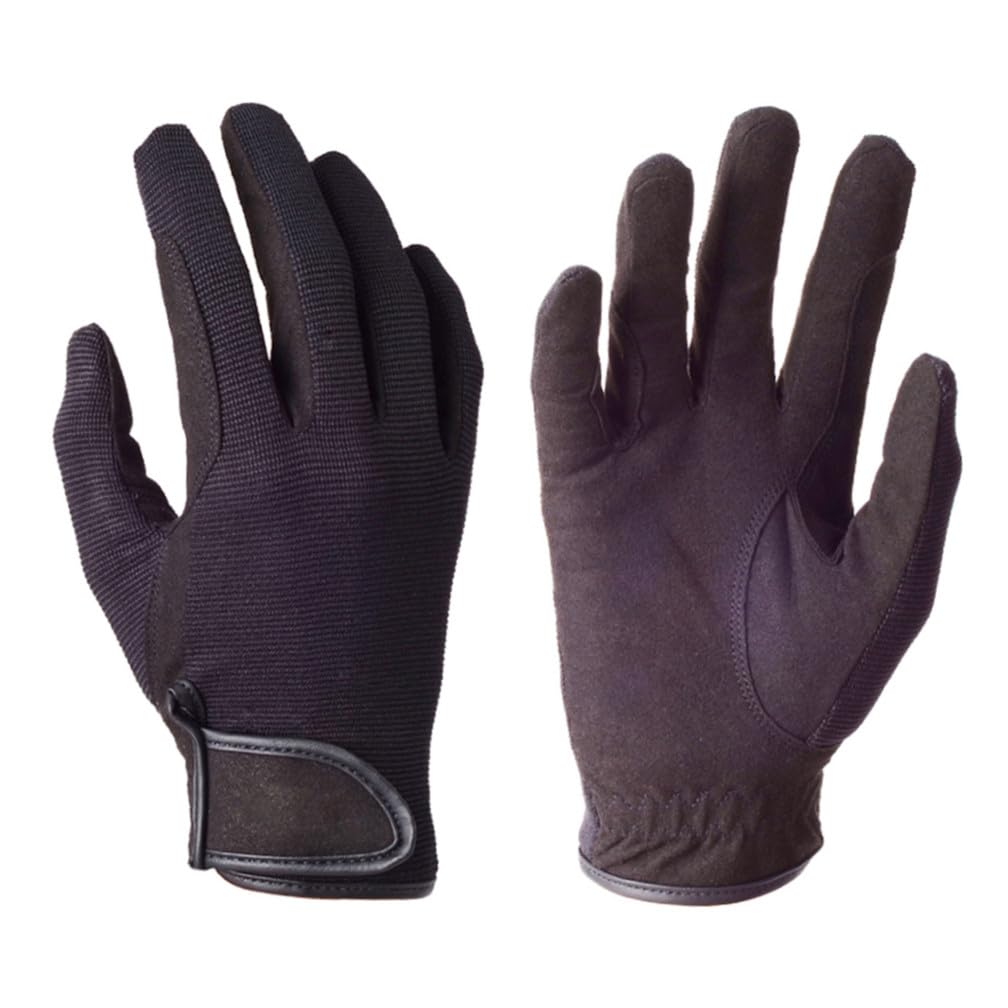 WOONEKY Guanti Da Equitazione Guanti Da Cavallo Guanti Da Ciclismo Guanti Unisex Guanti Per L'equitazione Guanti Da Arrampicata Guanti Da Sci Guanti Da Bici Guanti Equini Black