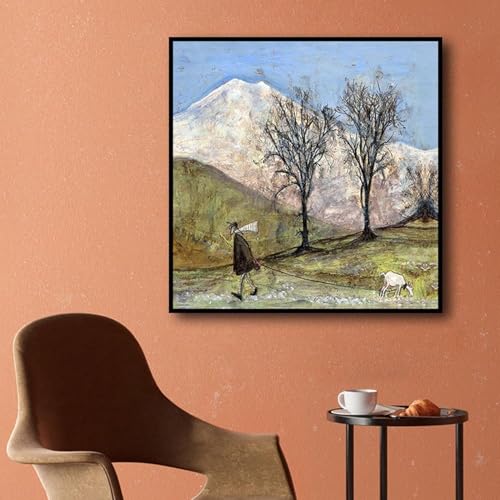 Image of 9x12 Canvas Floating Frame,0.9 inch Deep Canvas Frame,Black | HUACANVAS Canvas Floater Frames for Prints,Floater Frame for Canvas Painting,Canvas Frame for Wall Decor(9 inchx12 inch,Black)