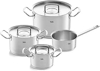 Fissler Original-Profi Collection Stainless Steel 7 Piece Set with Fissler Original-Profi Collection Stainless Steel 7 Piece Set with