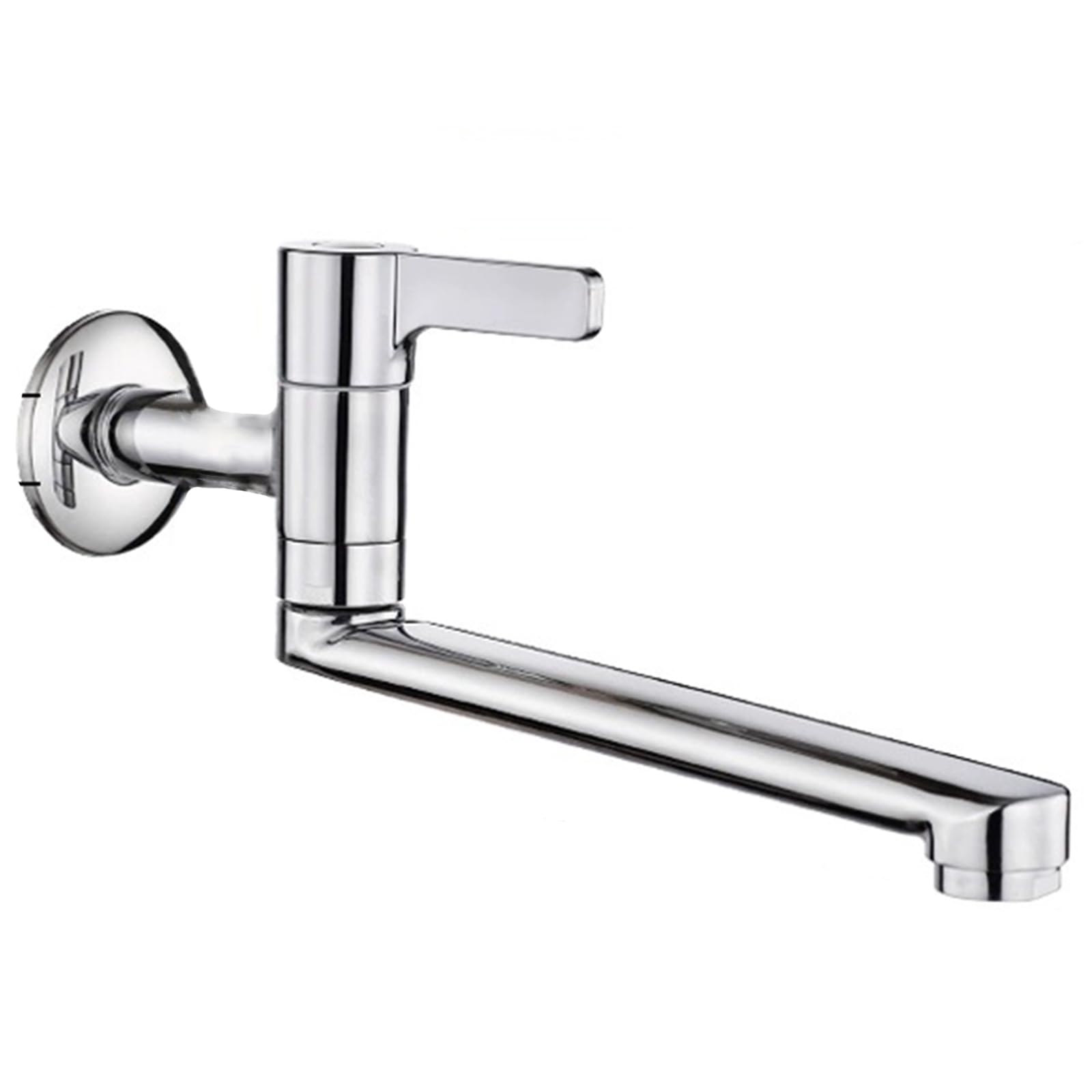 Robinet de lavabo en laiton à bec rotatif idéal pour lave-mains de salle de bain et cellier