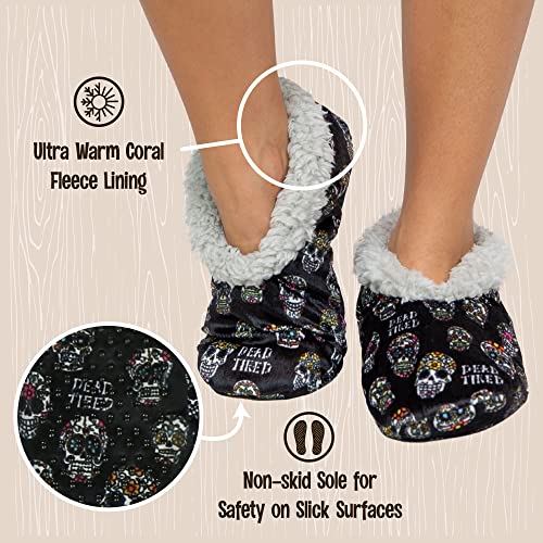 Image of Lazy One Fuzzy Feet Slippers for Women, Cute Fleece-Lined House Slippers, Cute Slipper Socks