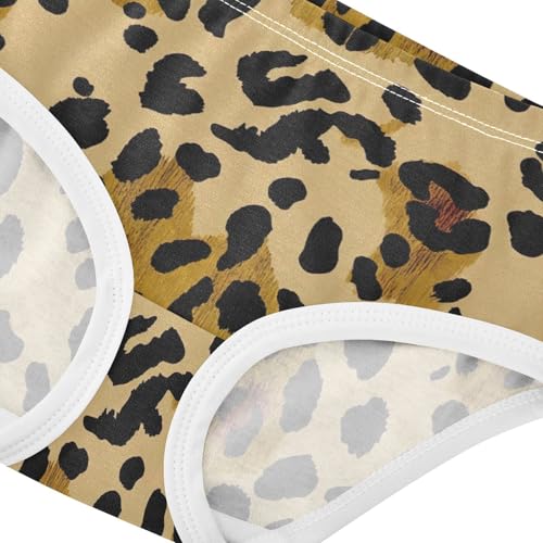 Leopard Print Black Brown Beige Girls Underwear Toddler 2t Cotton Girl Panties Cute Artistic Kids Briefs Undies4