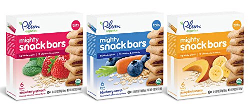 Plum Organics Mighty 4 Essential Nutrition Bars Bundle: Pack of 3 Boxes