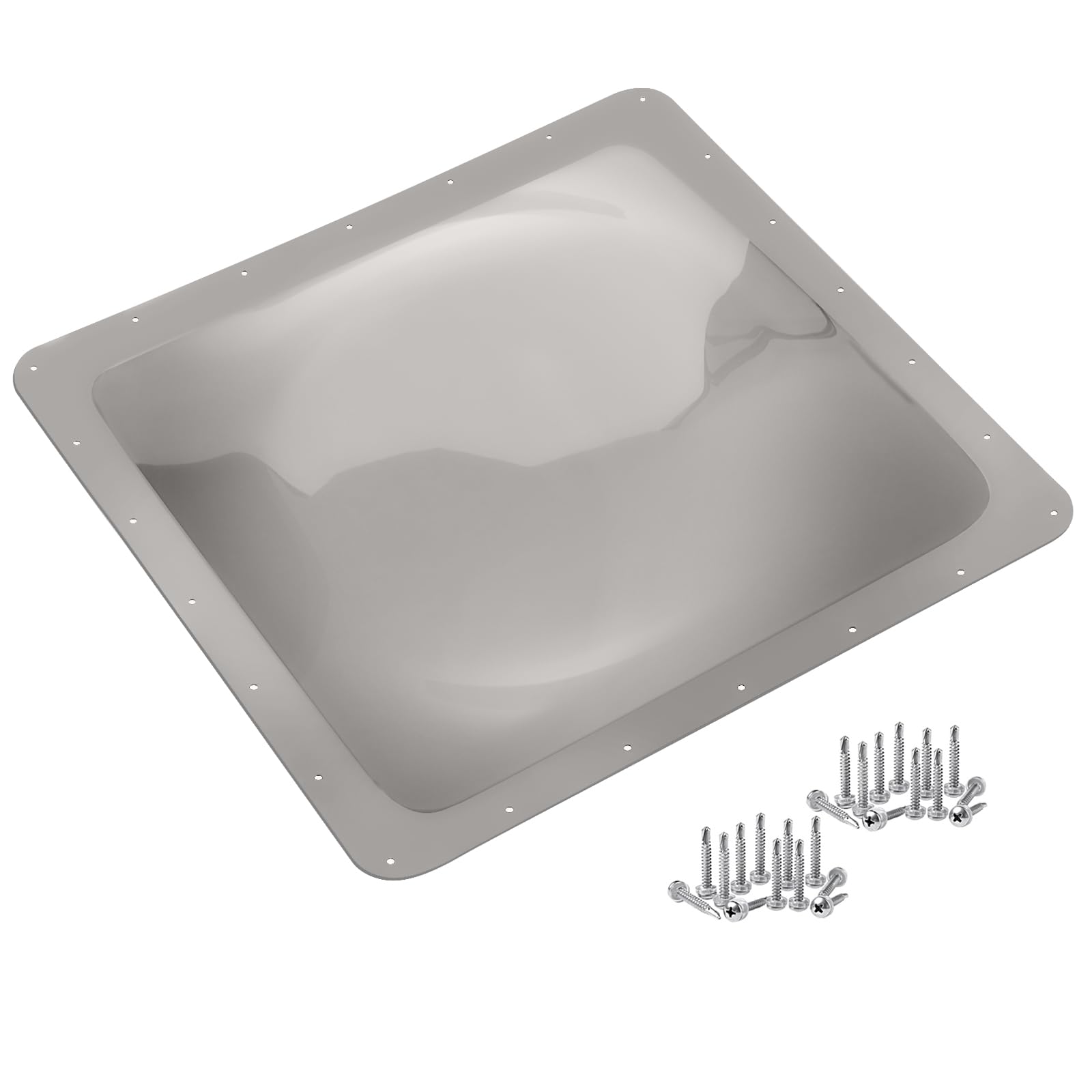 XMK RV Skylight Replacement, 26" x 26" Outer Dome Fit 22" x 22" Openings, RV Skylight Cover Shower Roof Dome for Camper Trailer Fifth Wheel Truck,