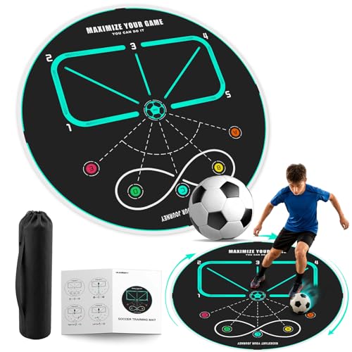 Tapis d'entraînement de football rond antidérapant pour amortir les chocs