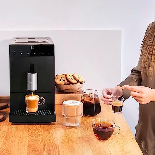 Cecotec Machine a Cafe Grain Cremmaet Compact. 19 barres, Système Thermoblock, Grains de café fraîchement moulus avec Plug&Play, Réservoir de café de 150gr avec moulin, 1,1 L d'eau - Image 5