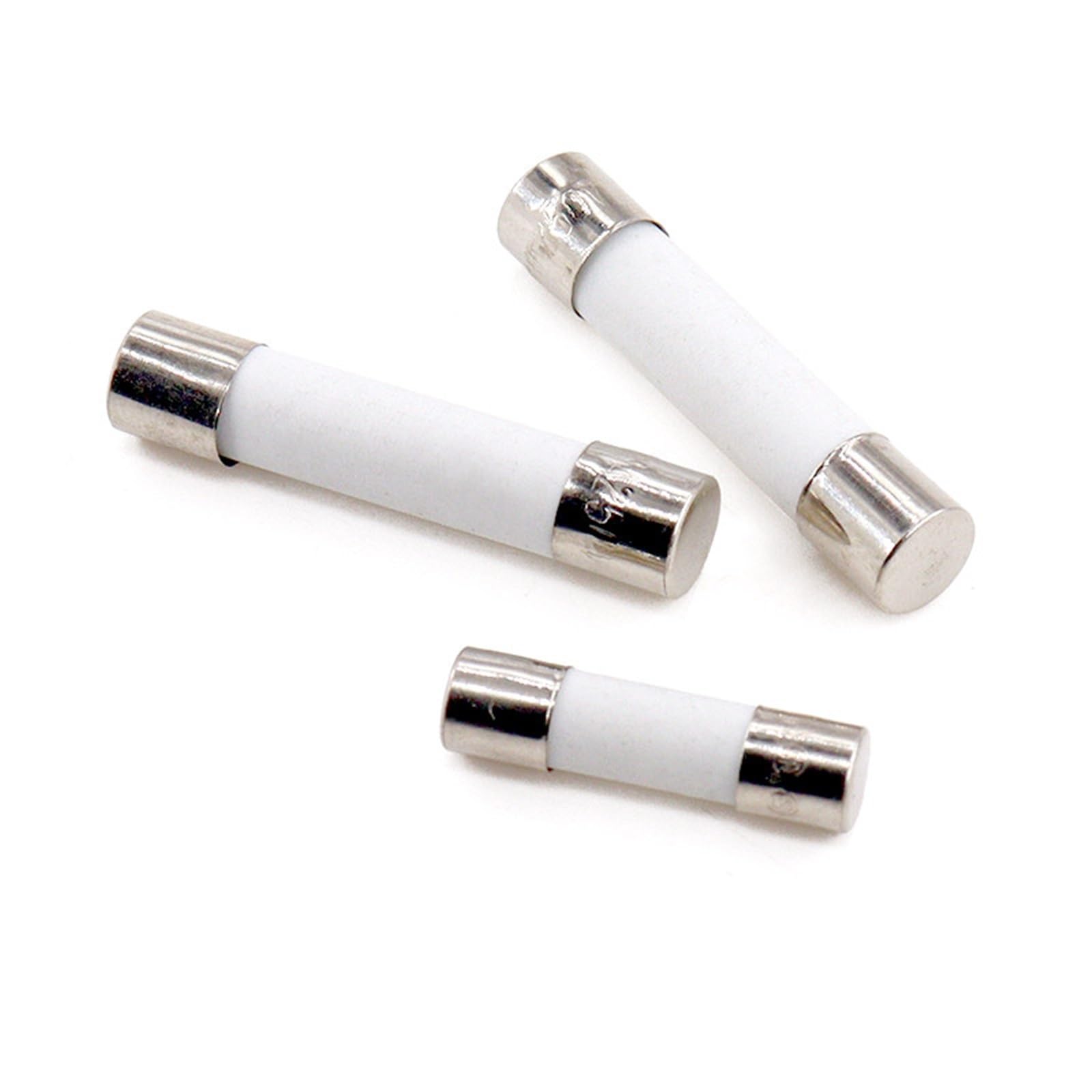 Tubo portafusible cerámico 5x20 6 * 30mm base 3/4/5/6.3/10/3.15/10/15A fusible 250V(Ceramic 5x20mm 15A)