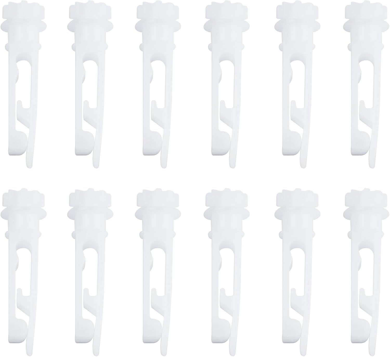 Abvsdu 12 Pack Vertical Blind Stem Replacement White Stems