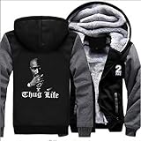 thug life leather jacket Locker und bequem: Langarm-Sweatshirt. Plus Samt. Weich und bequem, geeignet für Herbst und Winter.