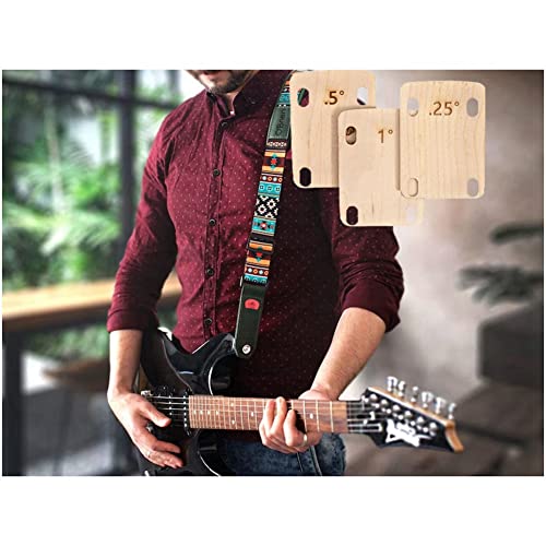 Sitrzuiget 3Pcs Adjusting Shim At the Bottom of the Neck Bolt-on Neck Plate for Guitar and Bass Repair 0.25°, 0.5° - Image 2