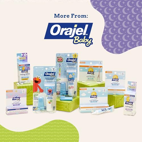 orajel baby nighttime cooling gel for teething drug-free 1 pediatrician recommended brand for teething one 18oz tube