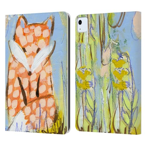 Étui portefeuille iPad Air 11 compatible modèles 2020 2022 2024 2025 motif renard