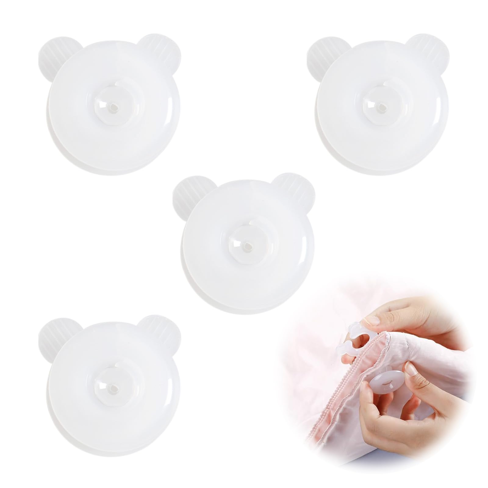 4 Pcs Duvet Comforter Clips Set, Duvet Clips Set, Quilt Fixing Clip Prevent Displacement, Quilt Cover Corner Clip Fastener for Curtain Blanket Cushion Duvet Sheet