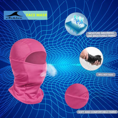 Image of Achiou Ski Mask for Men and Women, Lightweight UV Balaclava Face Cover