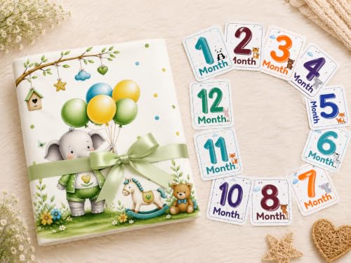 Image of NEW COMERS Baby Monthly Milestone Blanket | 1 to 12 Months Extra Soft Fleece | Best Photography Backdrop Prop | Size - 55 in to 44 inch Super Soft Fabric (Green)