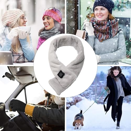 Lenço de aquecimento elétrico, lenço aquecido,Lenço aquecido masculino recarregável - de pescoço aqu