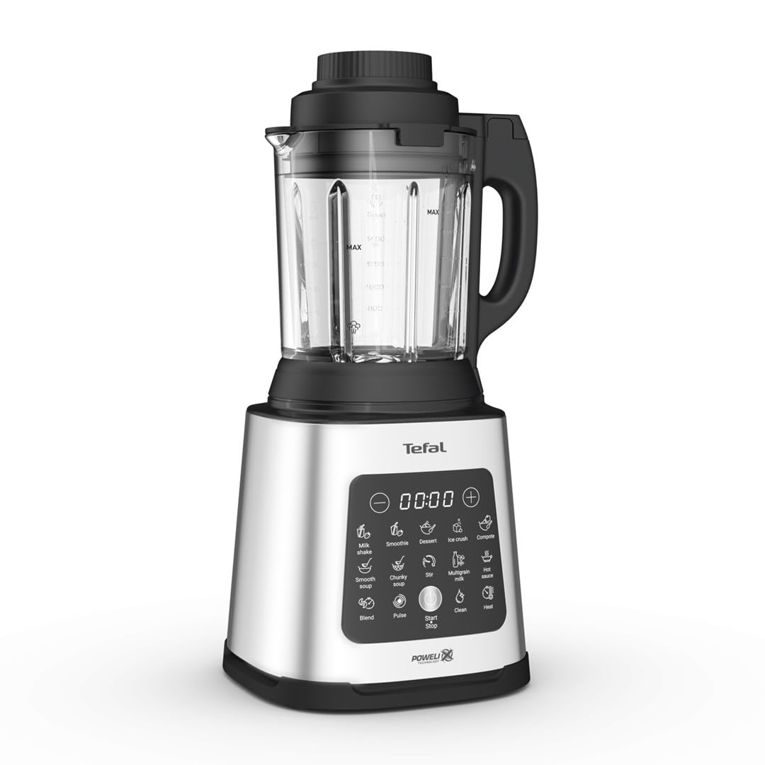 TEFAL BL83S Perfectmix Cook Blender, moc 1400W, technologia Powerlix, 10 automatycznych programów, gotowanie na parze, metalowy