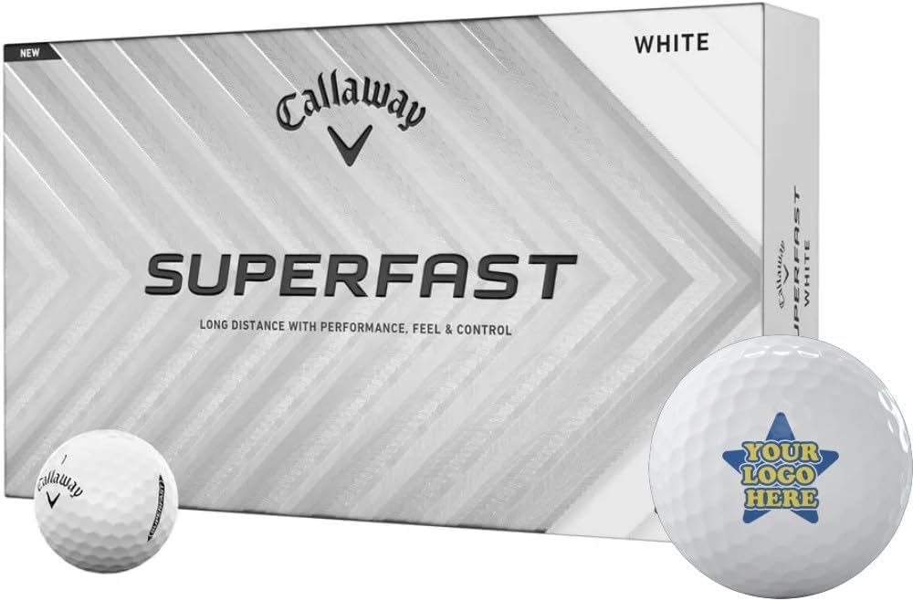 Callaway Golf Superfast Custom Logo Golf Balls - 15 Pack - 2025 Model