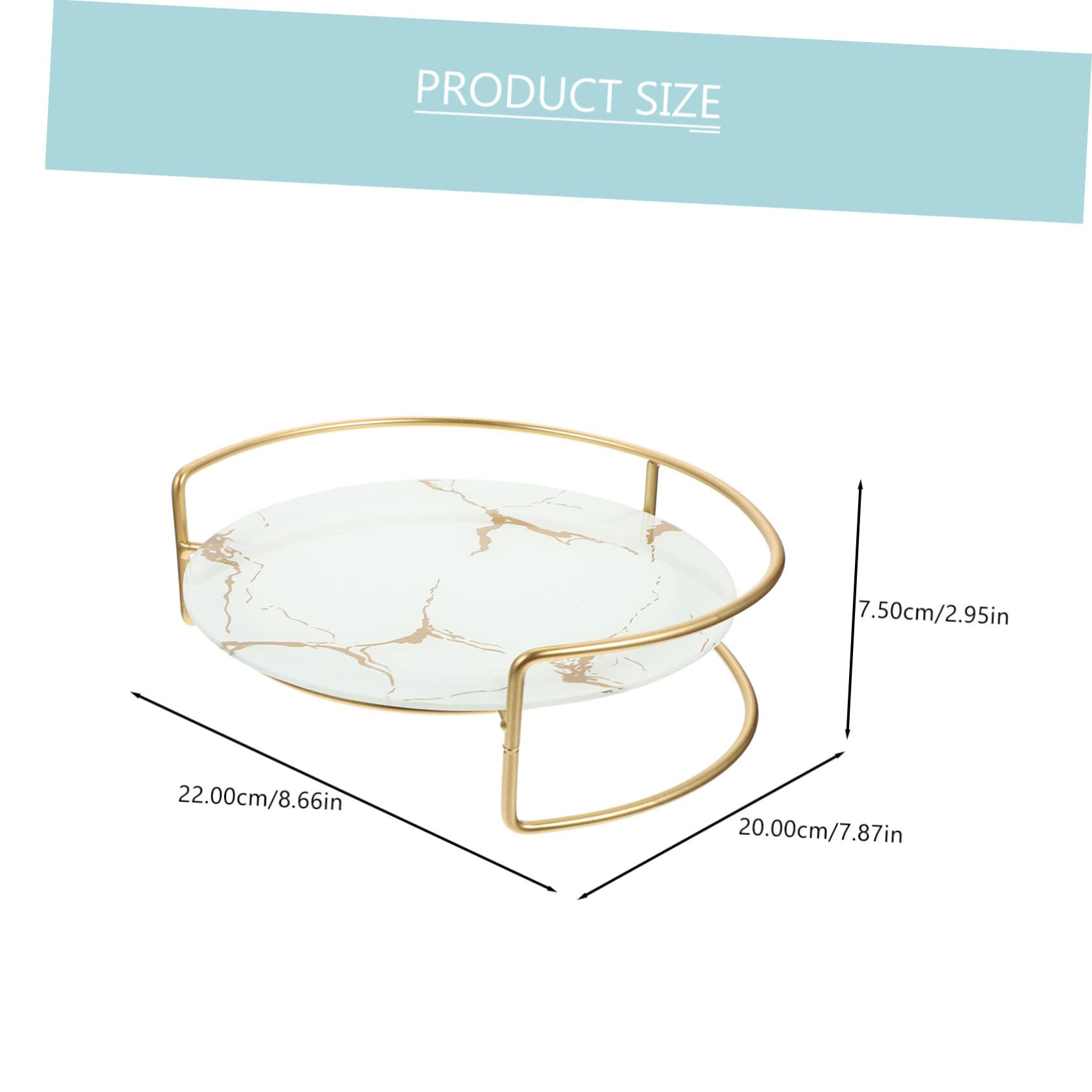 FONDOTIN Bathroom Counter Rack Organizer Elegant Multi-Functional Cosmetic Holder for Skin Care Products Pattern for Bathroom Vanity Bedside Storage