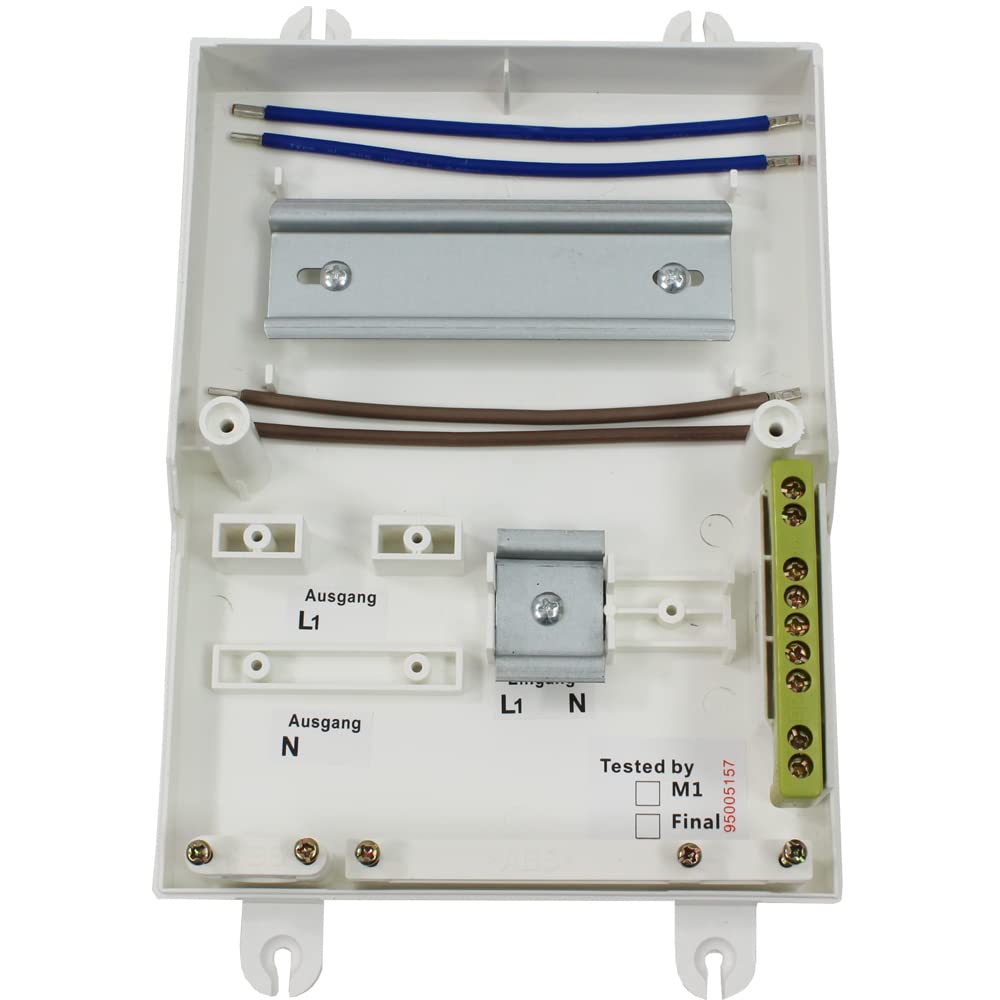 Scatola fusibili automatica per roulotte, camper, caravan, barca, 230 V, 6 file, per esempio roulotte, roulotte, caravan, barca