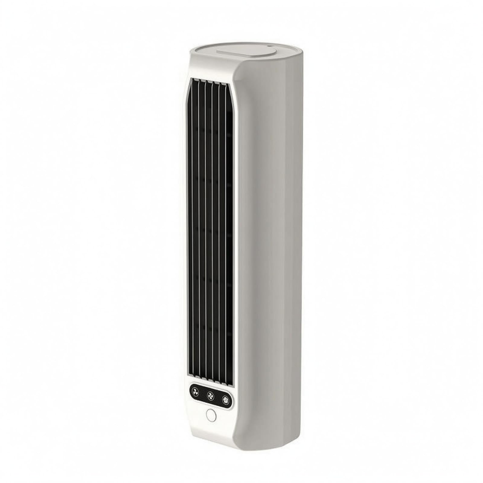Ventilateur sur table et mural blanc compact 90x90x315 pour lutter contre la chaleur