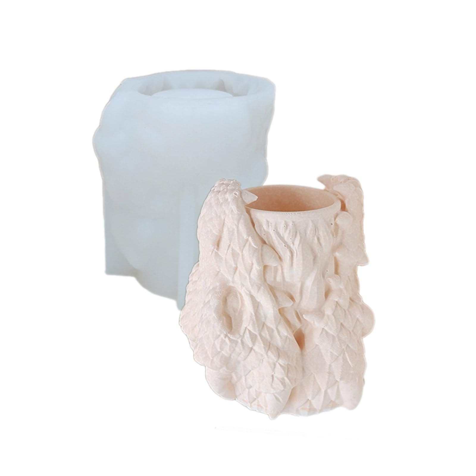 Molde de silicona para macetas, moldes de silicona para jarrones, moldes de resina epoxi de hormigón, adecuados para jarrones de flores de hormigón