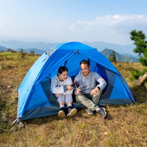 Carpa dome para 2 personas para camping ligera y portátil miniatura 3