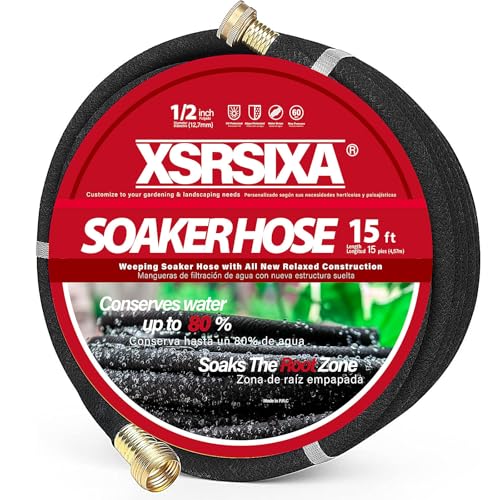 XDRSIXA 15FT Heavy Duty Soaker Hose – 1/2