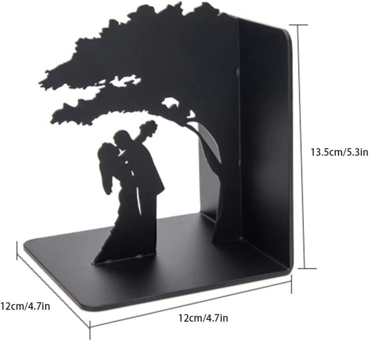 Dekoracyjne Podpórki Do Książek Biurowych Love Bookends Dekoracyjne Do Ciężkich Książek Metalowa Półka Na Książki Uchwyt Domu(C)
