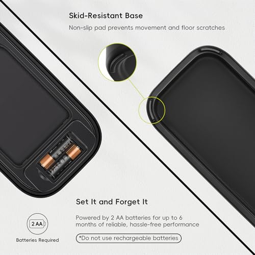 Image of EKO Morandi Slim Automatic Bathroom Trash Can with Lid, 2.6 Gallon Touchless Garbage Can, Waterproof Motion Sensor Trash Bin for Bathroom, Office, Black