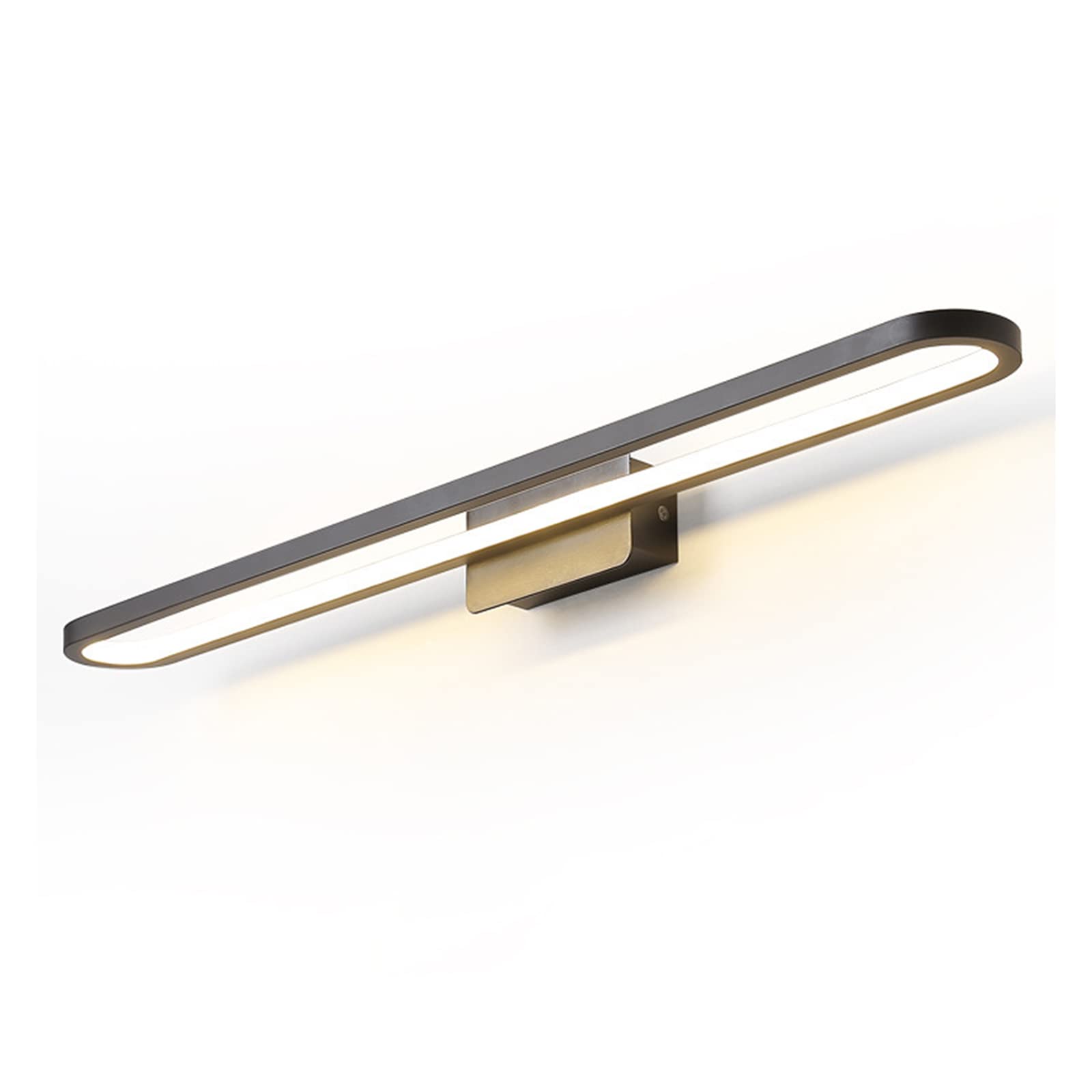 Vanity Lighting LED-Spiegel-Frontleuchte, nordisches, minimalistisches, modernes Arbeitszimmer, Schlafzimmer, Schminktisch, Make-up, spezielles Make-up, energiesparende Bandlampe, Schwarze