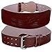 DEFY Genuine Leather Adjustable Weightlifting Belt Heavy Duty Bodybuilding Belt Crossfit Training Belt Powerlifting Gym Belt Single Piece with Steel Buckle Natural Color