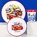 Imagen de Cars - Juego de vajilla bicolor reutilizable para niños