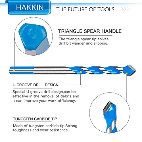 Hakkin FBADE-11 12 Pcs Masonry Drill Bits Set thumb #4