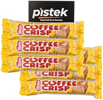 Coffee Crisp Chocolate Candy Bars, Full Size 50g/1.76oz, Shipped from Canada (10 bars)