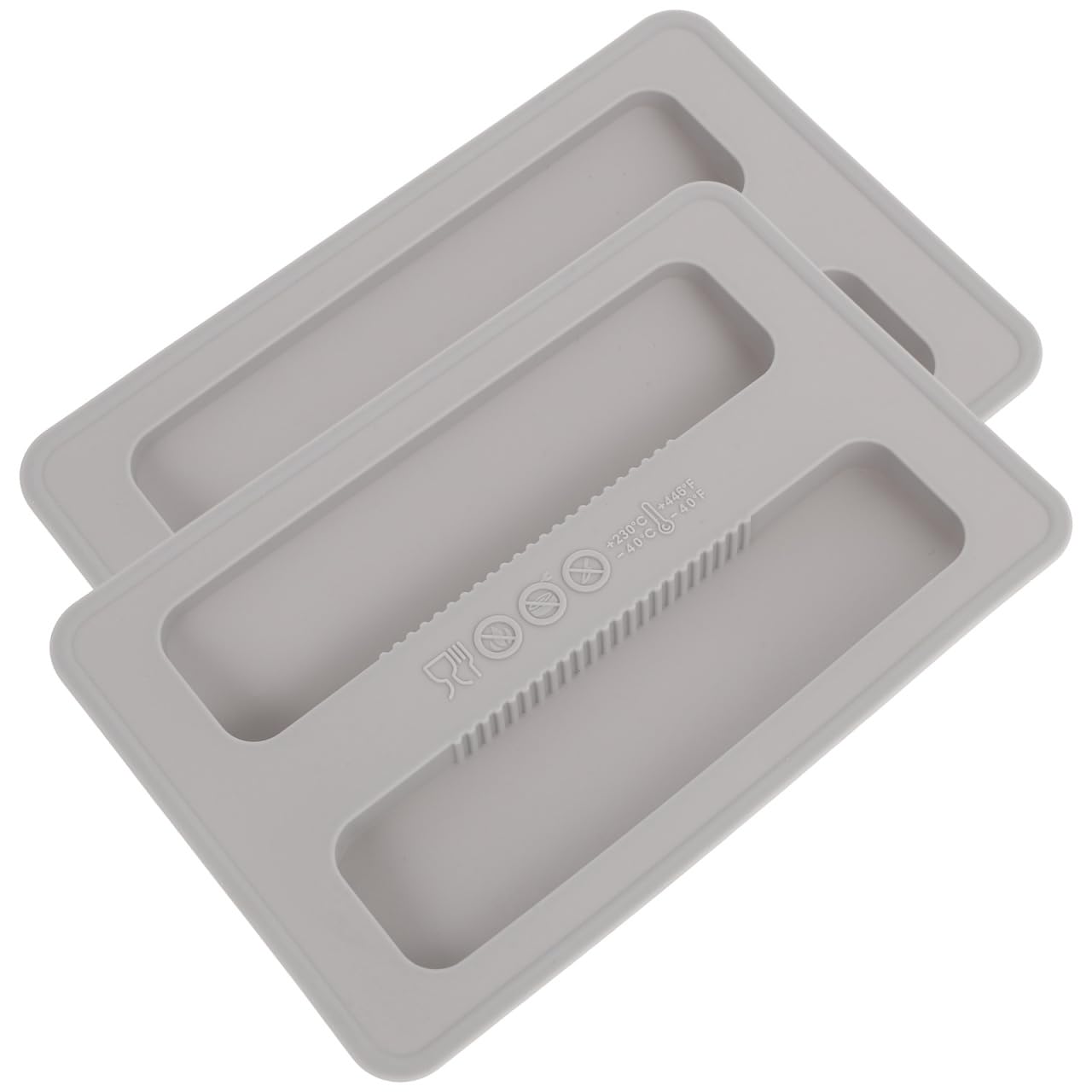 2pcs Silicone Toaster Cover 2 Slice Toaster Lid Electric Bread Maker Upper Cover Toaster Machine Top Cover for Bread Machine Part Accessories （Gray）