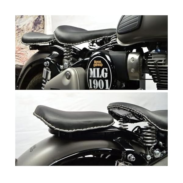 Arjun Reddy Classic 350 / Classic 500 Old Models Style Spring Seats (Black)