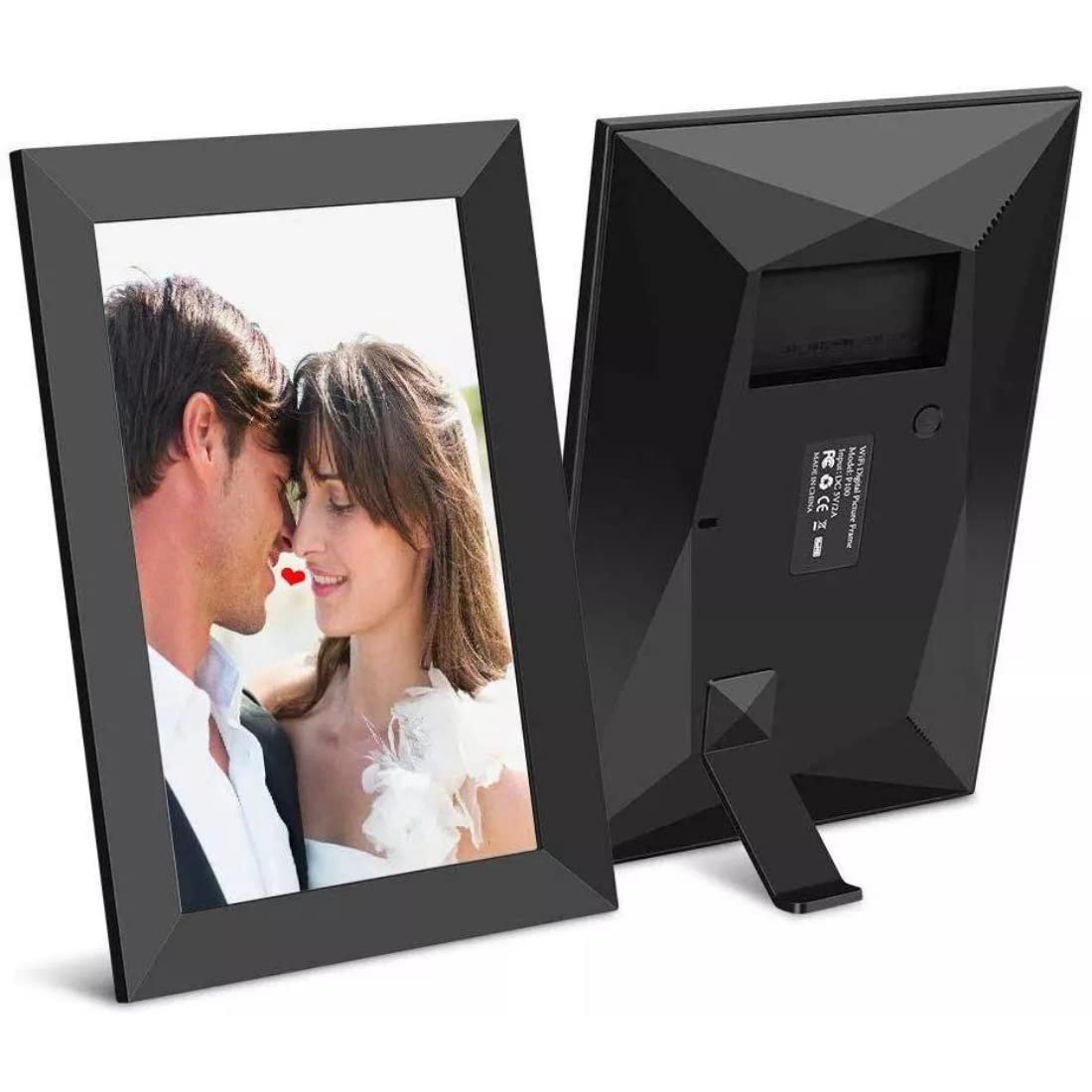 FRAMEO Digital Photo Frame, 10.1 Inch Wi-Fi Digital Picture Frame with 1280x800 IPS Touch Screen, Built-in 32GB Storage, Easy to Share Photos or Videos via Frameo App Auto-Rotate (Black)