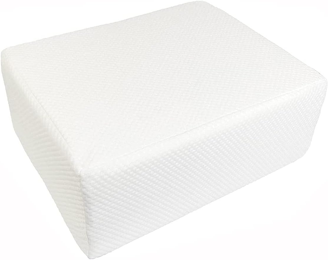 The Cube Memory Foam Square Pillow for Side Sleepers, Ergonomic Support Cervical Pillow Head Cushion,for Neck and Shoulder Pain Relief,Thicker Bed Pillow (15''x12''x4'')