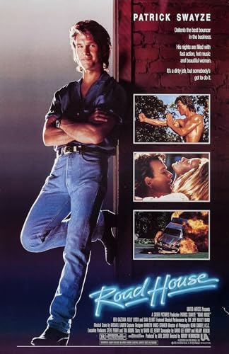 Road House Movie Poster Reprint – Patrick Swayze 80s Action Cult Classic Wall Art (11x17 Inches)