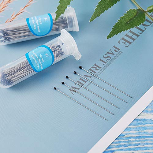 Image of WILLBOND 500 Pieces Stainless Steel Insect Pins Kit Specimen,2 Sizes | Entomology Pins for Butterfly Collections Insect Display Variety Pack for School Specimen Preparation Pin Collector